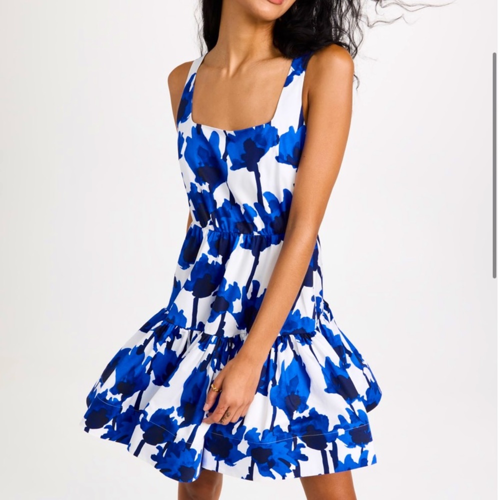Jason Wu printed ruffle dress NWT